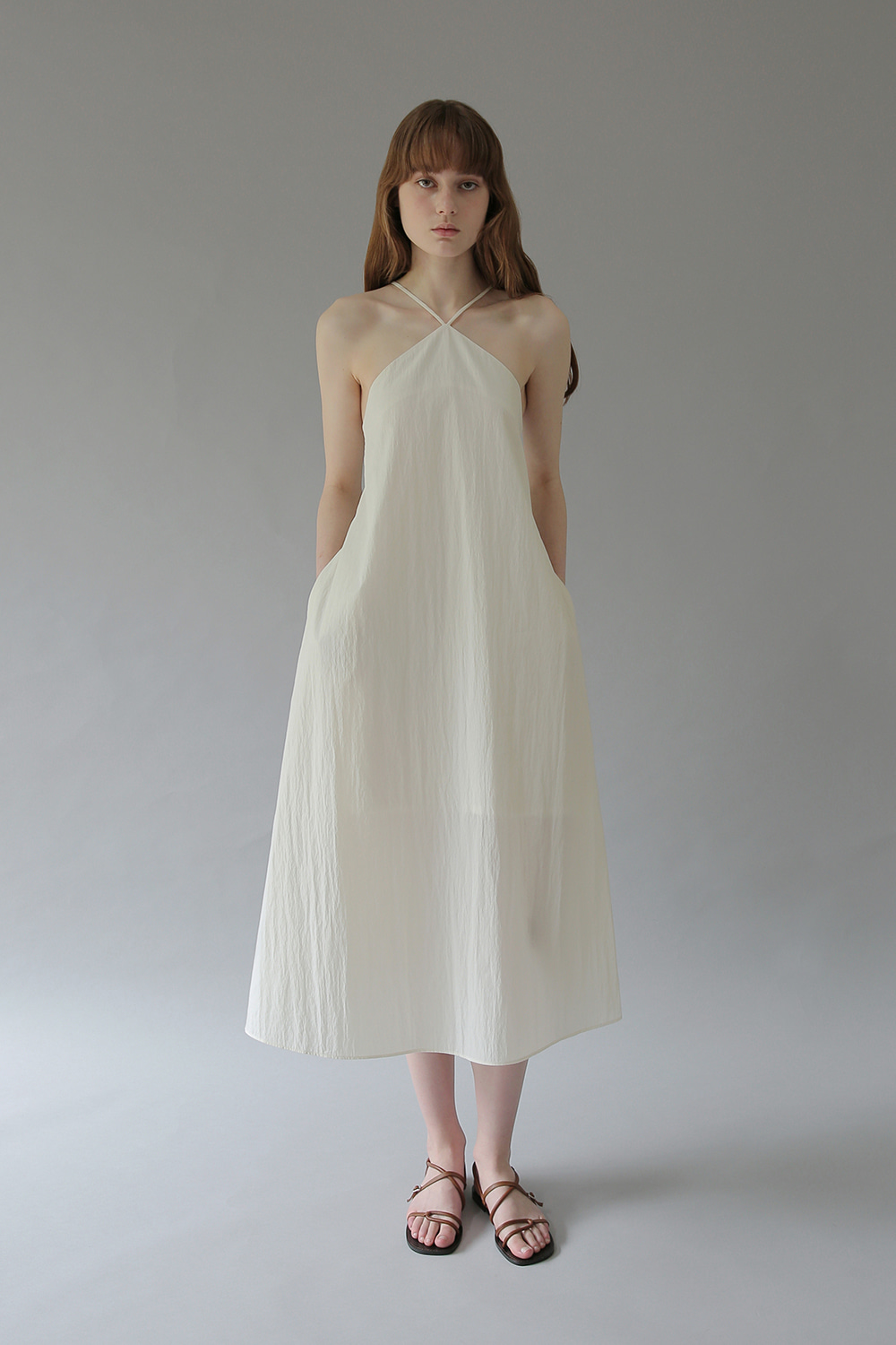 Colette Strap Dress (cream)